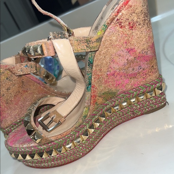 Christian Louboutin wedges (red bottom) - Picture 3 of 3